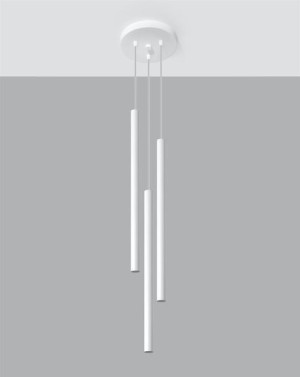 Lampa Wisząca Pastelo 3p Biała