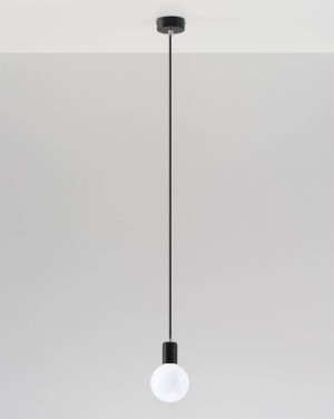 Lampa Wisząca Edison Czarna
