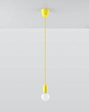 Lampa Wisząca Diego 1 Żółta