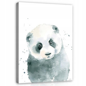 Obraz DO POKOJU DZIECKA Panda Na Płótnie 100x70