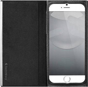 Etui SwitchEasy Wrap do iPhone 6 6S skórzane black