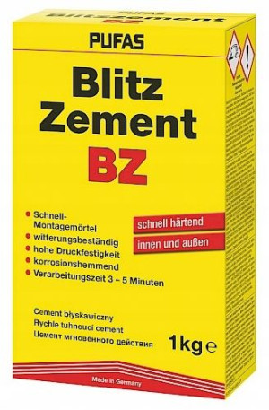 PUFAS cement błyskawiczny szybkowiążący 1kg (15748)