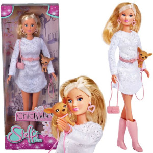 Lalka Steffi Love Elegancki spacer z pieskiem