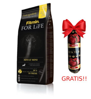 FITMIN For Life Mini Adult 15kg + Baton mięsny GRATIS!!!