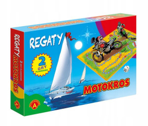Regaty i Motokros - 2 gry planszowe