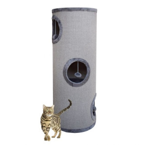 Drapak/tuba/ Wieża/ Legowisko Dla Kota 100cm Siwy