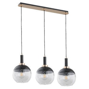 Adria Czarna Lampa Wisząca 3-Punktowa Led 62190