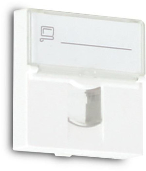 Adapter Getfort 2 Mod 1Xrj45 Mosaic 45X45Mm