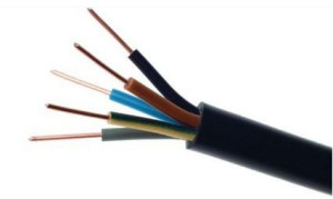 Przewód Elektryczny Ziemny Drut Yky 0,6/1Kv 5X4Mm2 Czarny Elektrokabel 1M