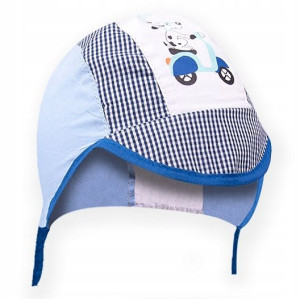 Yo! Czapka na lato wiązana 100% bawełna 38 cm