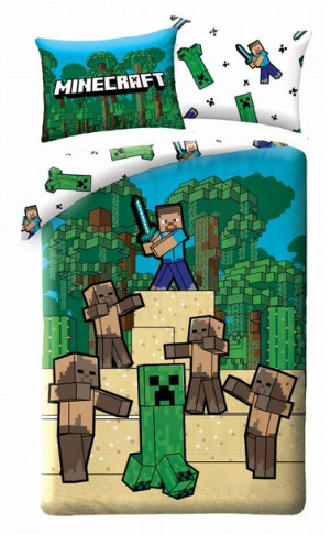 Pościel Bawełniana MINECRAFT 140x200