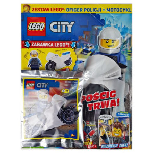 Lego City 3/2021 + Policjat + Motocykl