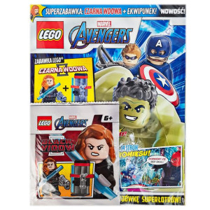 Lego Marvel Avengers 6/2021 + Czarna Wdowa (sh637) + Stojak
