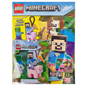 Lego Minecraft 1/2021 + Steve + Zombie + Świnka