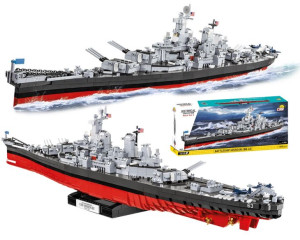 KLOCKI COBI 4837 Okręt Battleship Missouri (BB-63) HC WW2 2655 El.