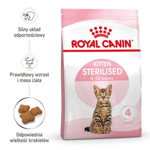 ROYAL CANIN Kitten Sterilised 400g karma sucha dla kociąt od 6 do 12 miesią