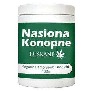 Nasiona Konopi łuskane BIO 400g kwasy omega 3-6-9