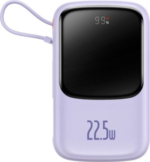 Powerbank Baseus Qpow 10000mAh 22.5W Quick Charge SCP AFC FCP fioletowy + k