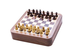 Szachy drewniane magnetyczne z szufladką - G210C