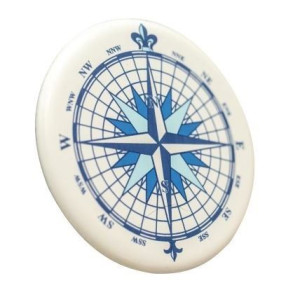 Róża wiatrów RW6 - śr. 6cm - metal emaliowany - magnes