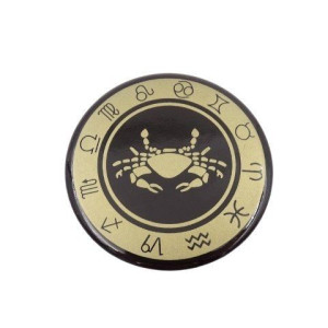 Rak - znak zodiaku - magnes. Śr. 6cm; metal emaliowany