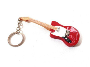 Breloczek - gitara Nirvana, Kurt Cobain, mahoń, eGK-1365