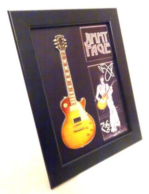 Mini gitara Jimi Page w ramce FMG-012