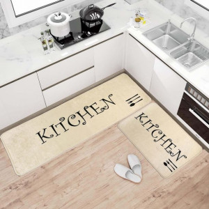 Dywan Kuchenny Kitchen Collection Ecoser Kremowy Sztućce S1033