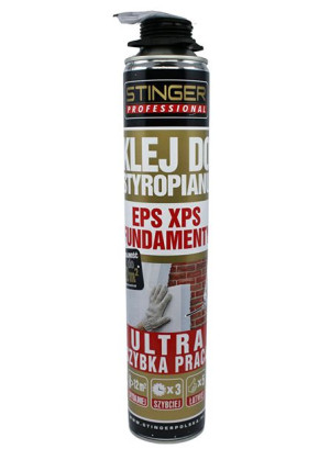 STINGER klej do styropianu XPS EPS w piance 750ml na pistolet (14487)