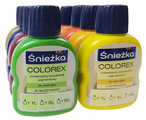 ŚNIEŻKA COLOREX uniwersalny pigment koncentrat, barwnik do farb 100ml