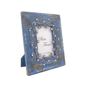 Drewniana ramka na zdjęcia Blue - 28892 - format 15x10cm