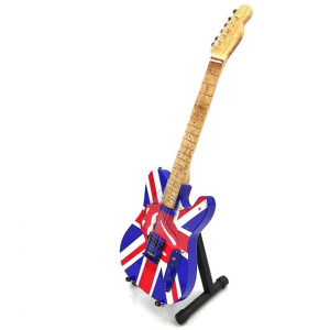 Mini gitara Rolling Stones - Keith Richards - UK&Tongue, skal 1:4