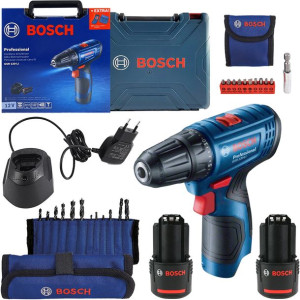 Wkrętarka 12V 30Nm 2x2Ah BOSCH GSR 120-LI +akcesor
