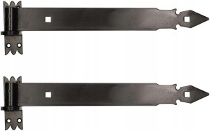 Zawias Pasowy Garażowy 400 Mm Czarny 2 Szt