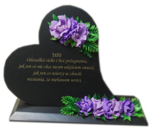 Serce Na Grób Stroik Na Pomnik Statuetka Na Cmentarz