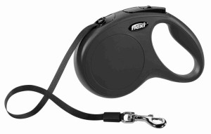 FLEXI NEW CLASSIC smycz automatyczna dla psa, taśma 5m, rozm. M do 25kg, cz