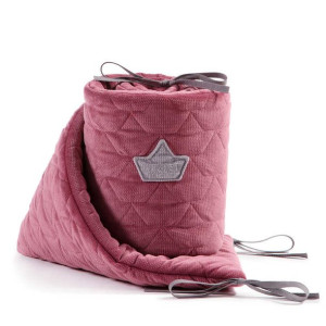 LA MILLOU Velvet Collection Ochraniacz na szczebelki do łóżeczka Mulberry