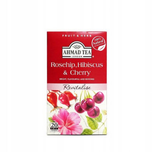 Herbata Rosehip, Hibiscus Cherry 20 Torebek Ahmad