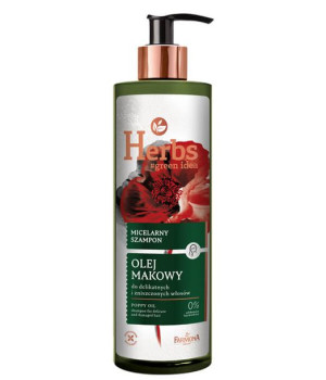HERBS Micelarny szampon Olej Makowy do delikatnych i zniszczonych włosów