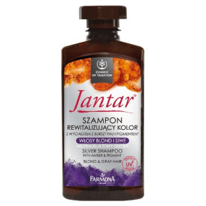 JANTAR Szampon rewitalizujący kolor WŁOSY BLOND I SIWE, 330ml