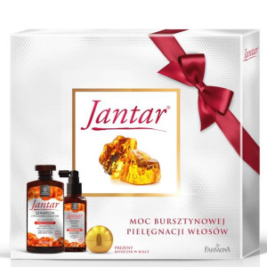 Zestaw Jantar do włosów zniszczonych (szampon, wcierka, błyszczyk)