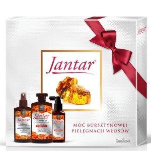 Zestaw Jantar do włosów zniszczonych - (szampon, odżywka, mgiełka)