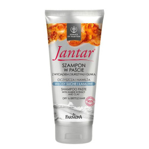 Jantar Szampon w paście do włosów suchych i łamliwych  200ml