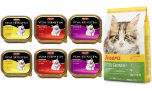 ANIMONDA Vom Feinsten Kitten MIX Smaków 9x100g + JOSERA Kitten Grainfree 40