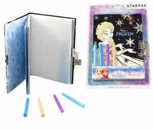 Starpak Pamiętnik Zamykany Z Pisakami Frozen