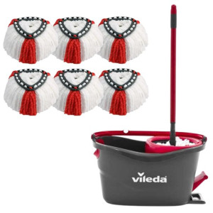Mop obrotowy vileda+ zapas 6 wkładów do mopa