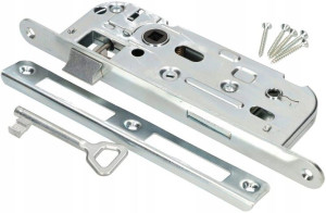 Zamek Wpuszczany Do Drzwi 90x40 Mm Klucz