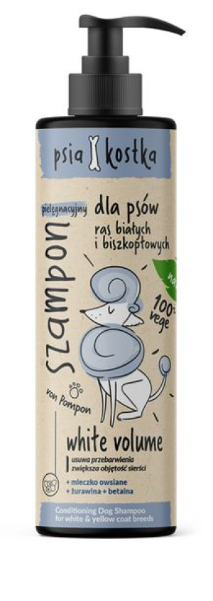 PSIA KOSTKA Szampon pielęgnacyjny dla psów ras białych i biszkoptowych