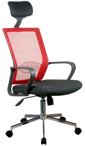 Fotel Biurowy Ocf-9 Materiałowy - Czerwony