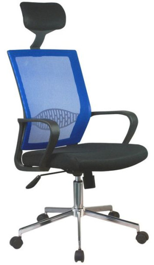 Fotel Biurowy Ocf-9 Materiałowy - Niebieski